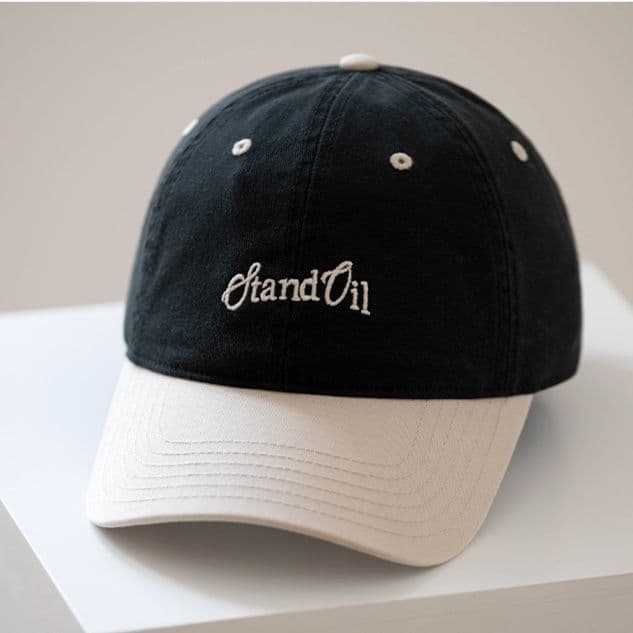 帽子 レディース ツートーン刺繍入りスポーティキャップ