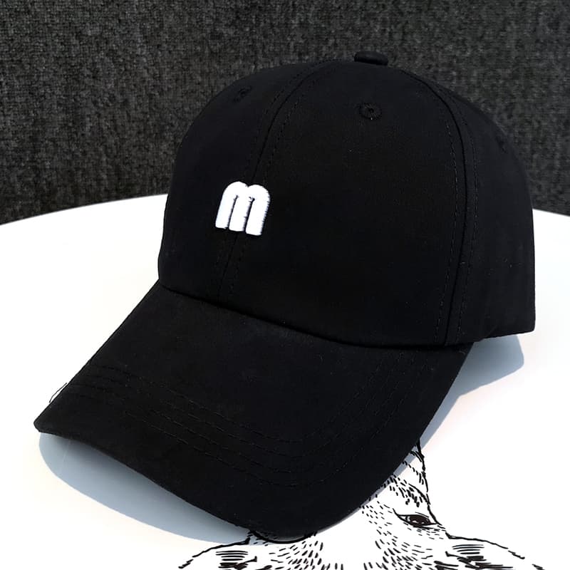 帽子 レディース シンプルワンポイント刺繍キャップ