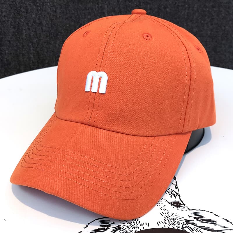 帽子 レディース シンプルワンポイント刺繍キャップ