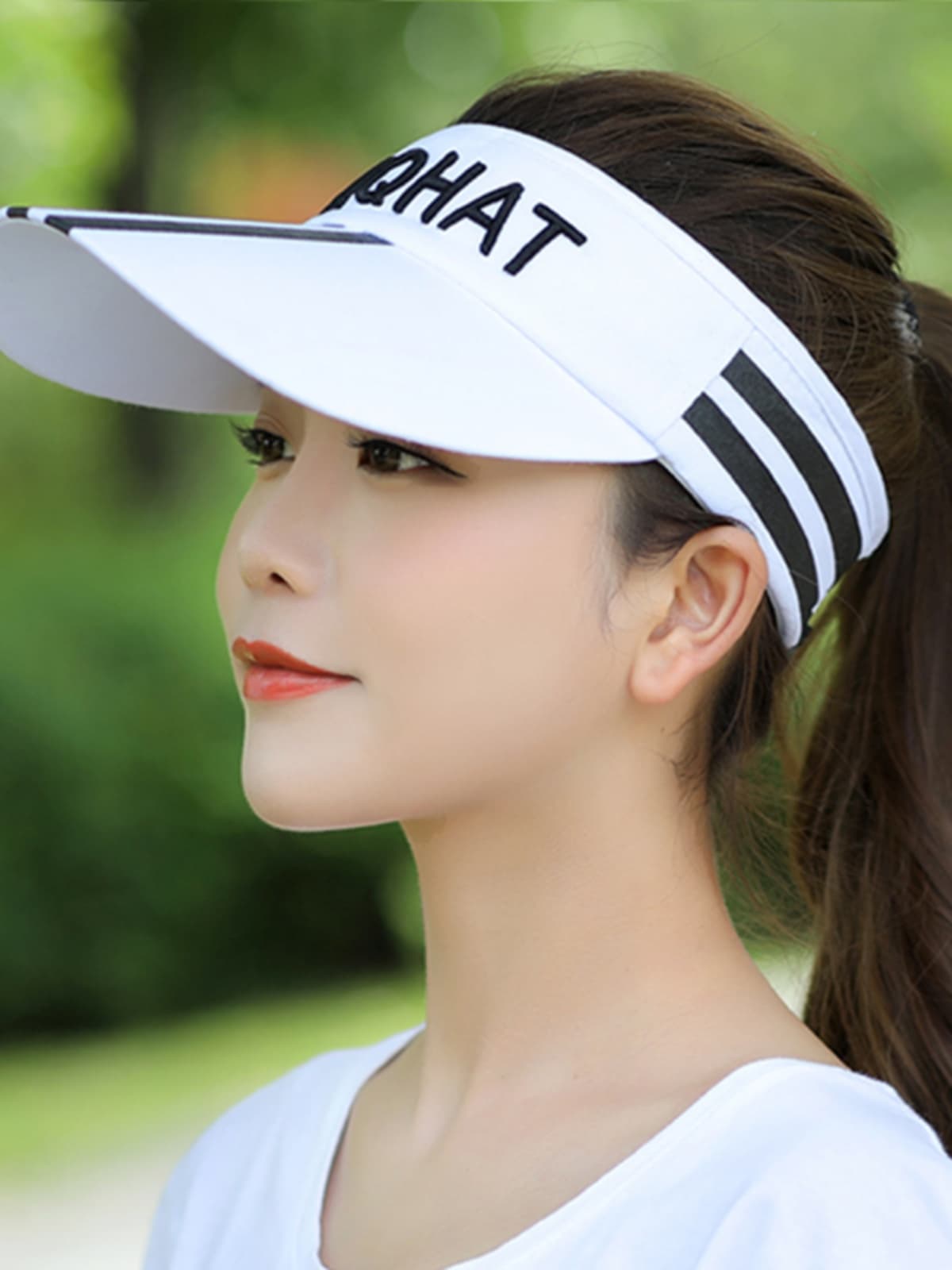 帽子 レディース スポーティサンバイザー